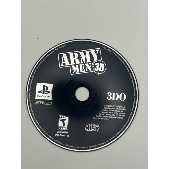 Army Men 3D | PlayStation 1 PS1, 1999 | Tested - Picture 1 of 3